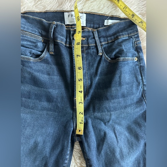 Frame Denim Revolve Le High Skinny Jeans Raw Edge Hem
Ankle Slit Fonda Size 27 - Picture 6 of 13